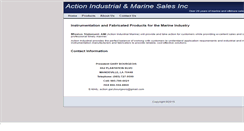 Desktop Screenshot of actionindustrialmarinesales.com
