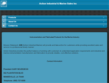 Tablet Screenshot of actionindustrialmarinesales.com